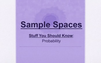 Preview of Sample Spaces