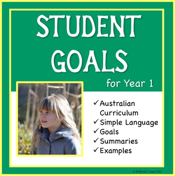 Preview of Student Education Goals for the Australian Curriculum - Year 1