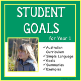Student Education Goals for the Australian Curriculum - Year 1