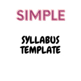 Sample Syllabus/Template - Earth & Space Science
