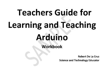 Preview of Sample Teacher's Guide to learning Arduino