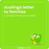 Sample letter to families