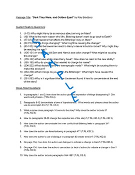 Preview of Sample- Customized- Tennessee- Language Arts Reading Passage- Questions