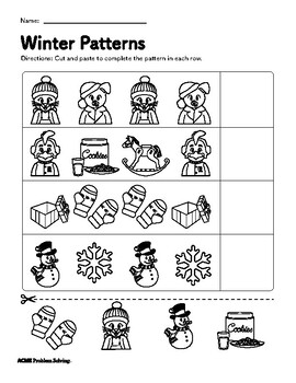Sample Of Kindergarten Winter Literacy No Prep Packet By Acme Problem 