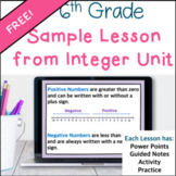What is an Integer? No-Prep Math Lesson