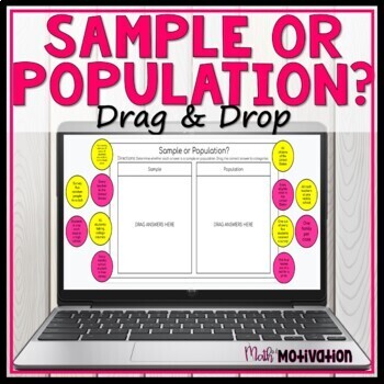 Preview of Sample or Population Digital Drag and Drop 