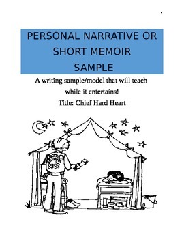 Preview of Sample or Teaching Model of a Personal Narrative or Personal Memoir