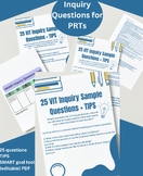 Sample questions VIT Inquiry and professional learning PRT