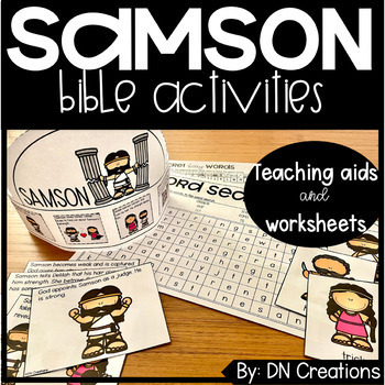 Preview of Samson Bible Activities l Samson Bible Study l Samson Bible Lesson Sunday School
