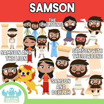 Preview of Samson Clipart (Lime and Kiwi Designs)