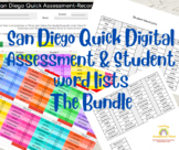 San Diego Quick Digital Assessment Record and Student Form