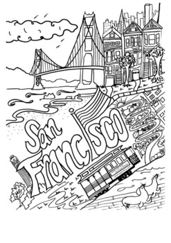 Coloring Book - Views of San Francisco 2nd Edition – PARK STORE