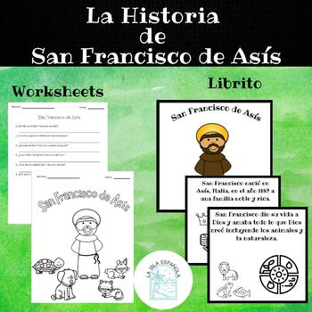 Preview of San Francisco de Asis | Librito | Colorear