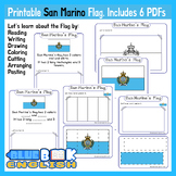 San Marino Flag Activity | Flag Craft Differentiated (6 Pages)