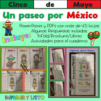 Preview of Mexico Cinco de Mayo St. Patricks Reading Grammar Geography Vocabulary Spanish