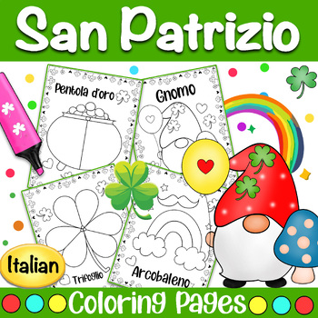 Preview of San Patrizio | Italian St patrick's Day Coloring Pages & Art Activities