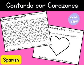 Preview of San Valentín Contando con Corazones