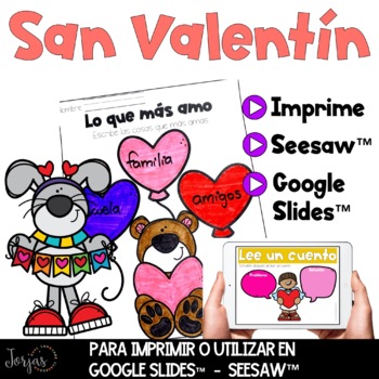 Preview of San Valentín DIGITAL and PRINTABLE