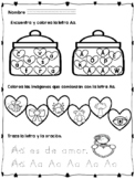 San Valentín Hojas de Práctica de la A-Z- Valentines Works