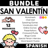 Spanish Bundle - Valentines Day Activities - Spanish Games