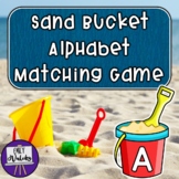 Sand Bucket Alphabet Matching Game - Summer Uppercase/Lowe