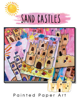 how to draw a sand castle
