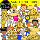 Sand Sculpture Clipart {Summer Clipart}