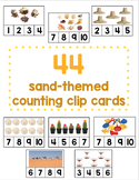 Sand-Themed Counting Clip Cards: Creative Curriculum Sand Study