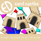 Sandcastle Creation Clip Art Pack