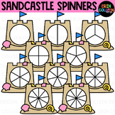 Sandcastle Spinners Clipart - Summer