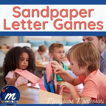 Preview of Sandpaper Letters Activity Games 12 Mini Games Command Cards Set 1 - Print & Go!