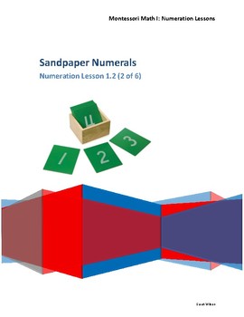 Preview of Sandpaper Numbers Numerals Montessori Math Lesson Plan Numeration BC Curriculum