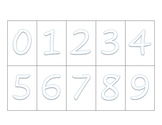 Sandpaper Numeral Tracing