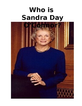 Preview of Sandra Day O'Connor -2-Page Biography & Reading Activities