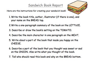 Preview of Sandwich Book Project