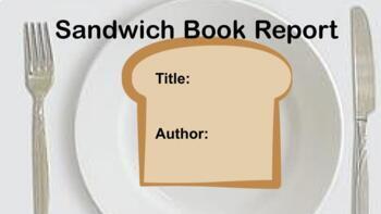 Preview of Sandwich Book Report