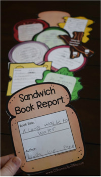 Sandwich Book Report Printable by Beth Gorden | Teachers Pay Teachers