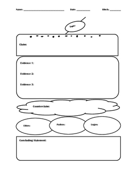 Sandwich Chart Graphic Organizer