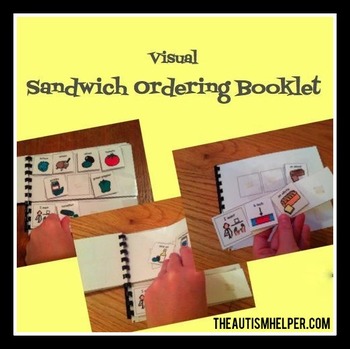 Preview of Sandwich Ordering Booklet for Children with Autism