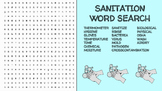 Sanitation Word Search; FACS, Culinary, Bellringer, Safety