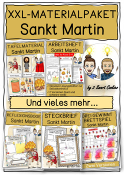 Preview of Sankt Martin XXL-Materialpaket Religion Grundschule Kirchenjahr German Deutsch