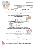 Sanrio Rules for Exponents