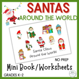 Santa Around the World Minibook and Worksheets STEAM