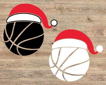 Download Santa Basketball Hat Christmas svg Elf sweater ball mom ...