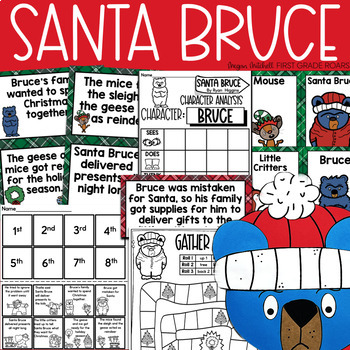 Preview of Santa Bruce Book Companion Reading Comprehension