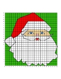 Santa Christmas Holiday Coordinate Graphing / Ordered Pair