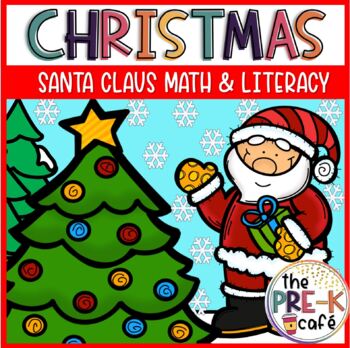 Preview of Santa Claus Math and Literacy Centers Activities | Pre-K K Christmas #RunToDeals