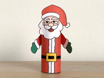 Christmas toilet paper roll craft Printable Decoration Winter Holiday  Coloring