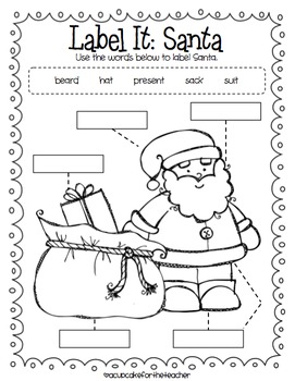 Santa Craft | Christmas Activities by A Cupcake for the Teacher | TpT