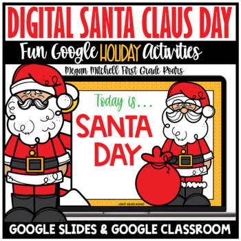 Preview of Santa Day Activities Holiday Digital Theme Day Google Slides